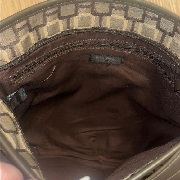 Nine West Stylish Brown Patterned Shoulder Bag (READ DESCRIPTION) - Picture 4 of 15